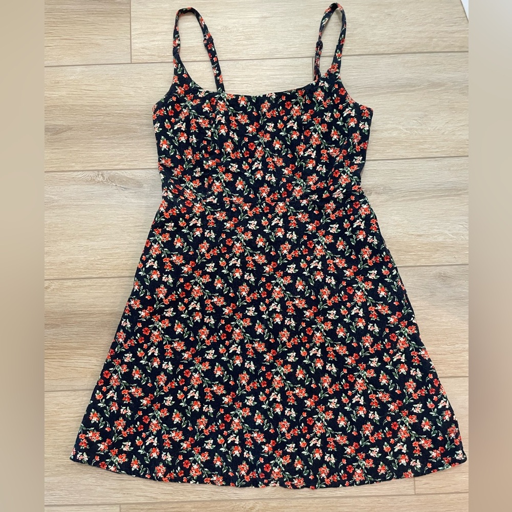 Old Navy floral linen blend mini sundress size XS
